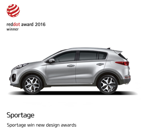 Sportage win new design awards